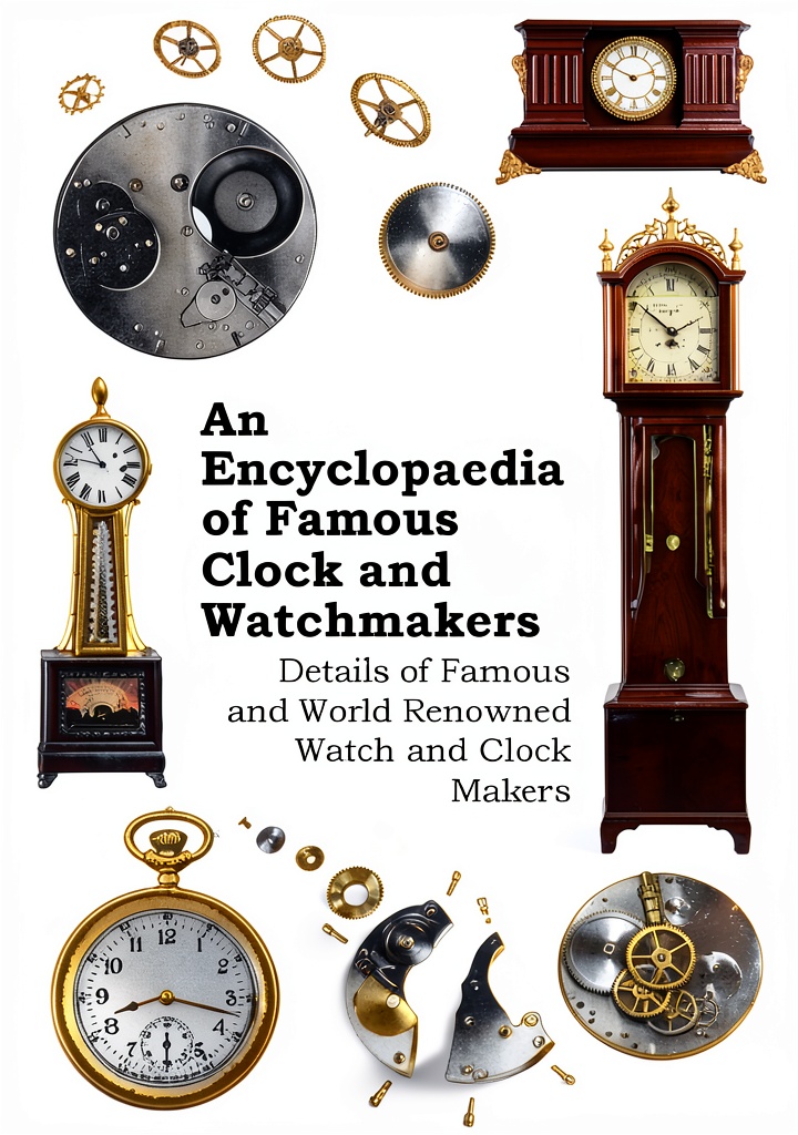 'Roche Press antique clocks and watches reference book cover'