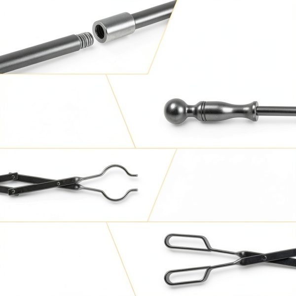 FEED GARDEN Fireplace Poker Set Metal Garden Tool-3