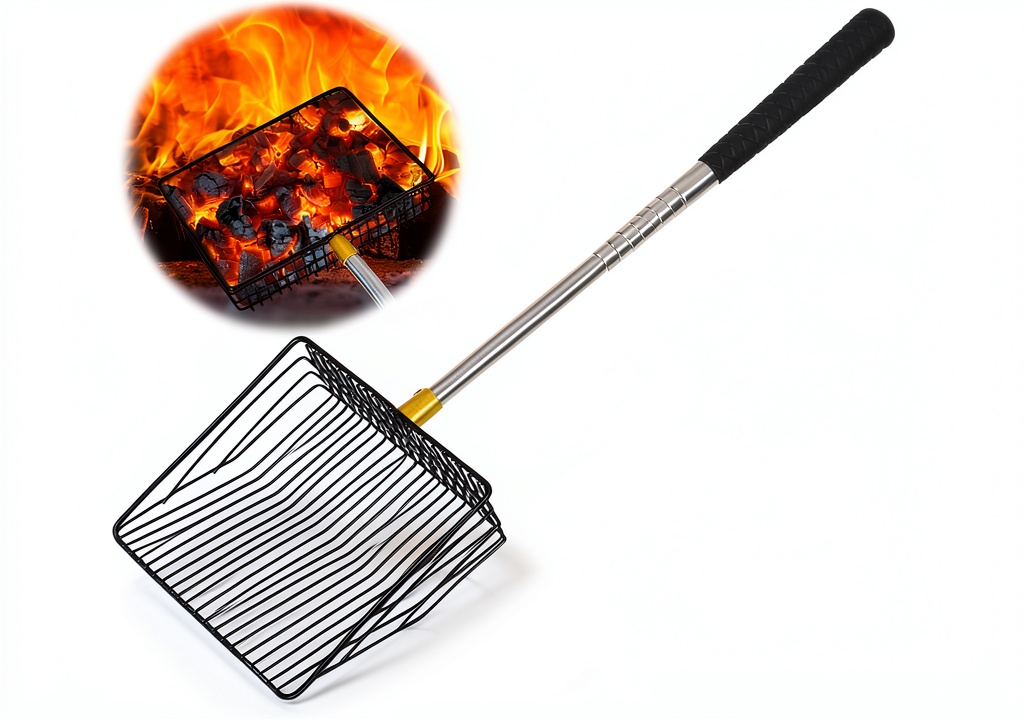 Bylion charcoal shovel in use