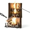 FEED GARDEN Fireplace Poker Set Metal Garden Tool-4