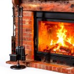 Fire Beauty Fireplace Tool Set 4-Piece Wrought Iron with Ergonomic-0