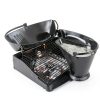 Ash Bucket Poofzy 3.2 Gallon Metal Round Ash Bucket with Lid Black-5