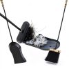 Lichamp 5-in-1 Fireplace Tool Set FTS45BK Wrought Iron with Stand-4
