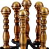 Lichamp 5-in-1 Fireplace Tool Set FTS45BK Wrought Iron with Stand-5