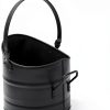 Poofzy Ash Bucket 2.6 Gallon Fireplace Set with Lid, Shovel Broom-1