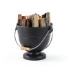 Poofzy Mini Ash Bucket 1.3 Gallon Metal with Lid Gray-6