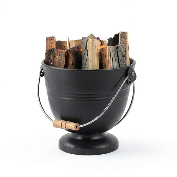 Poofzy Mini Ash Bucket 1.3 Gallon Metal with Lid Gray-6