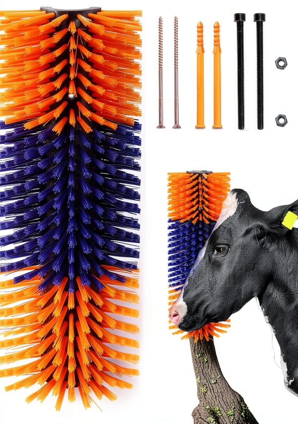 Livestock Scratch Brush Cididu Horse Grooming Brush with 4 Screws-0