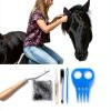 Horse Grooming Kit TERPUP 13-Piece Brush Set with Organizer Bag-6