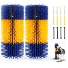 Livestock Scratching Brush JUNJIAHAOZHU 2pcs Set for Cows Horses Nylon-0