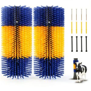 Livestock Scratching Brush JUNJIAHAOZHU 2pcs Set for Cows Horses Nylon-0