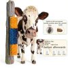 Livestock Scratch Brush RUSIW Yellow 2 Pack for Horses Cows Goats-2