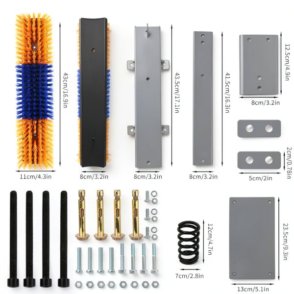 Livestock Scratch Brush Spring Holder - Sayunie Brush for Cattle-3