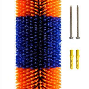 Livestock Scratch Brush Kit KUNBEIEN Horse Brush 304 Yellow/Green-0