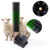 Livestock Scratch Brush by Rouisxue – Gray 2‑Piece Fence Post Groomer-2