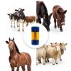 Livestock Scratching Brush JUNJIAHAOZHU 2pcs Set for Cows Horses Nylon-6