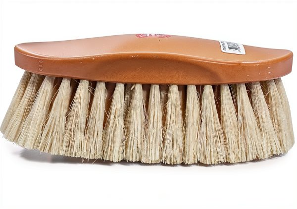 Decker Brush G-F-50 Soft Natural Tampico Horse Grooming Brush Hand Fit-0