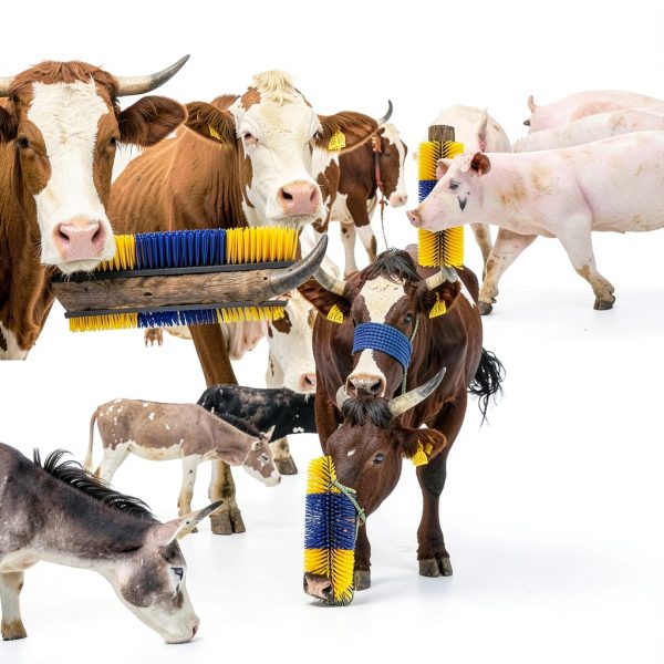 Livestock Scratch Brush 2PCS by TAGYSH Massage for Horses, Cattle-2