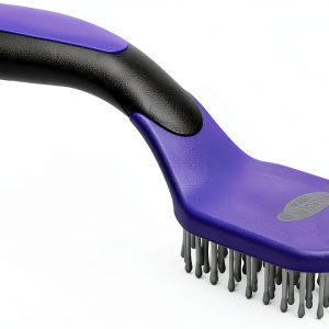 Weaver Leather Mane and Tail Brush Medium Horse Brush Black Purple-0