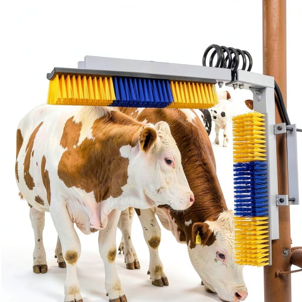 Livestock Scratch Brush Spring Holder - Sayunie Brush for Cattle-2