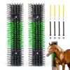 Livestock Scratch Brush by Rouisxue – Gray 2‑Piece Fence Post Groomer-0